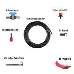 KIT IRIGARE CU TUB PICURARE PENTRU 25 DE POMI