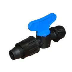 Robinet FE 1/2 banda sau tub picurare 16mm cu piulita