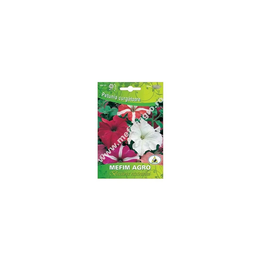 Seminte hobby flori petunia curgatoare mix 0.1gr