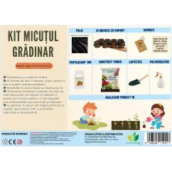 Kit plantare interactiv Agronomat, Micutul Gradinar pentru copii cu...