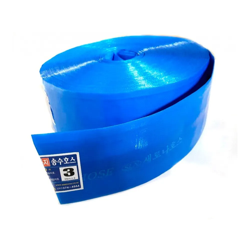 Furtun plat albastru pentru refulare 2 sau 3''