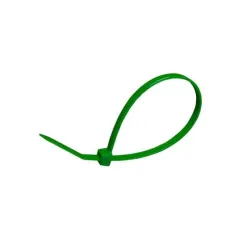 Set 100 coliere de plastic / soricei 100mm x 2.5mm, verde Agronomat